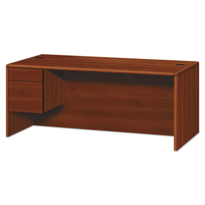 10700 Series Single Pedestal Credenza, 1 Box/File Pedestal, 72w x 36d x 29.5h Cognac