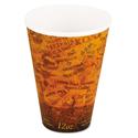 Fusion Escape Foam Hot/Cold Cups, 12 oz, Brown/Black, 1,000/Carton