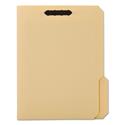 Top Tab Fastener Folder, 0.75" Expansion, 2 Fasteners, Letter Size, Manila Exterior, 50/Box