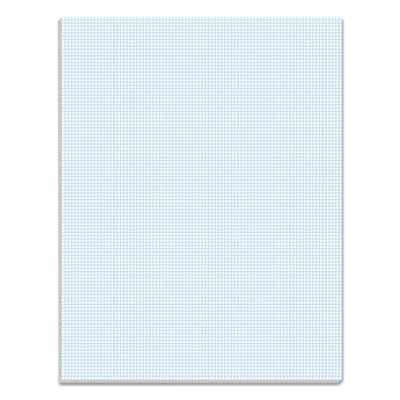 Quadrille Pads, Quadrille Rule (10 sq/in), 50 White 8.5 x 11 Sheets