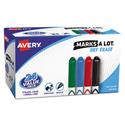 MARKS A LOT Pen-Style Dry Erase Marker Value Pack, Medium Chisel Tip, Assorted Colors, 24/Set (29860)