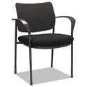 Alera IV Series Fabric Back/Seat Guest Chairs, 24.8" x 22.83" x 32.28", Black Seat, Black Back, Black Base, 2/Carton