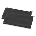 Zippered Wallets/cases, Leatherette Pu, 11 X 6, Black, 2/pack