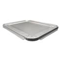 Aluminum Steam Table Lids, Fits Half-Size Pan, 10.56 x 13 x 0.63, 100/Carton