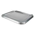 Aluminum Steam Table Lids, Fits Rolled Edge Half-Size Pan, 10.56 x 13 x 0.63, 100/Carton