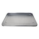 Aluminum Steam Table Lids, Fits Heavy Duty Full-Size Pan, 0.63" Deep, 12.88 x 20.81, 50/Carton