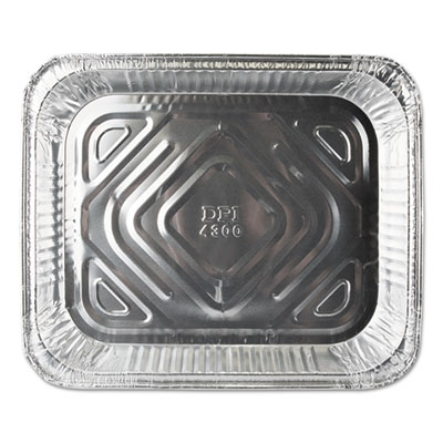 Aluminum Steam Table Pans, Half-Size Shallow, 35 Gauge, 1.69" Deep, 10.38 x 12.75, 100/Carton