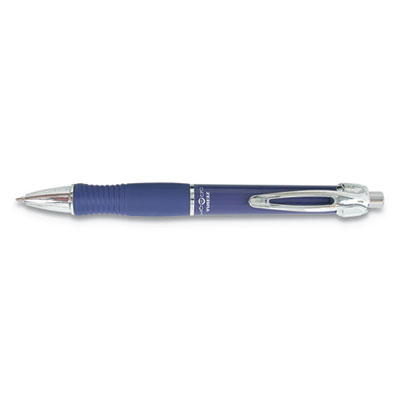 Sarasa Dry X10 Gel Pen, Retractable, Medium 0.7 mm, Blue Ink, Blue/Silver Barrel, 12/Pack