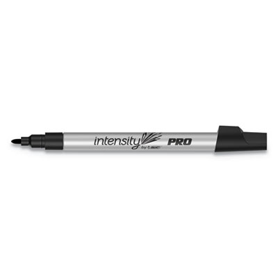 Intensity Metal Pro Permanent Marker, Fine Pro Bullet Tip, Black, Dozen