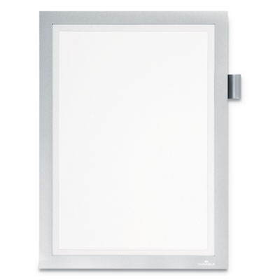 DURAFRAME Note Sign Holder, 8.5 x 11, Silver Frame