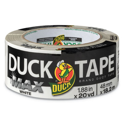 MAX Duct Tape, 3" Core, 1.88" x 20 yds, White