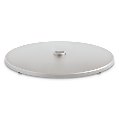 Arrange Disc Shroud Base, 26.82" x 26.82" x 1.42", Silver, Steel