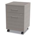 Urban Mobile File Pedestal, Left or Right, 2-Drawers: Box/File, Legal/A4, Ash, 16" x 15.25" x 23.75"