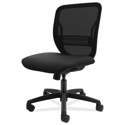 Gateway Mid-Back Task Chair, Supports Up to 250 lb, 17" to 22" Seat Height, Black