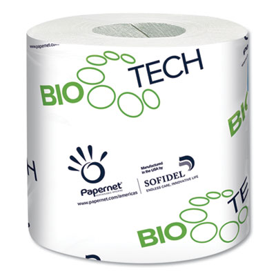 BioTech Toilet Tissue, Septic Safe, 2-Ply, White, 500 Sheets/Roll, 96 Rolls/Carton