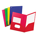 Fashion PolyPort Twin-Pocket Portfolio, Polypropylene, 11 x 8.5, Assorted, 25/Box