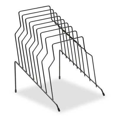 Wire Step File, 8 Sections, Letter to Legal Size Files, 10.13" x 12.13" x 11.19", Black