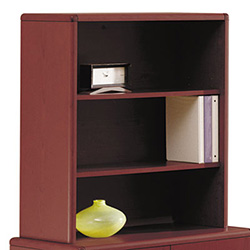 10700 Series Bookcase Hutch, 32.63w x 14.63d x 37.13h, Mahogany