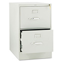 310 Series Vertical File, 2 Legal-Size File Drawers, Light Gray, 18.25
