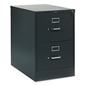 310 Series Vertical File, 2 Legal-Size File Drawers, Charcoal, 18.25