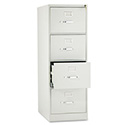 510 Series Vertical File, 4 Legal-Size File Drawers, Light Gray, 18.25" x 25" x 52"