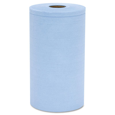 Prism Scrim Reinforced Wipers, 4-Ply, 9.75" x 275 ft, Unscented, Blue, 6 Rolls/Carton