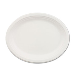 Classic Paper Dinnerware, Platter, 9.75 x 12.5, White, 500/Carton