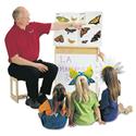 Jonti-Craft Rainbow Accents Big Book Write-n-Wipe Easel - 30" Height x 24.5" Width x 15" Depth - Baltic - Rubber, Acrylic - 1 Each