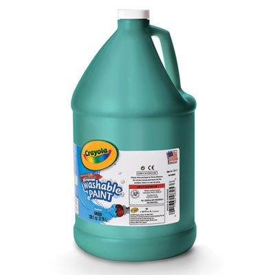 Washable Paint, Green, 1 gal Bottle