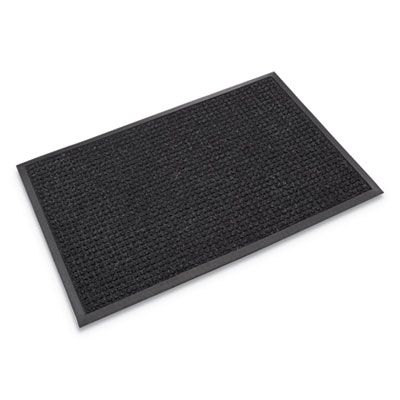 Super-Soaker Wiper Mat With Gripper Bottom, Polypropylene, 24 X 36, Charcoal