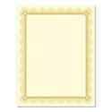 Premium Certificates, 8.5 x 11, Ivory/Gold with Spiro Gold Foil Border,15/Pack