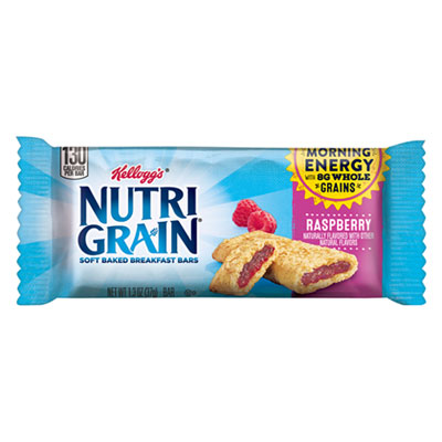 Nutri-Grain Soft Baked Breakfast Bars, Raspberry, Indv Wrapped 1.3 oz Bar, 16/Box