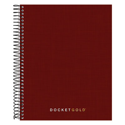 Docket Gold Planner, 1-Subject, Narrow Rule, Black Cover, (70) 8.5 x 6.75 Sheets