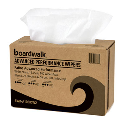 Advanced Performance Wipers, 9 x 16.75, White, 100/Dispenser Pack, 10 Dispenser Packs/Carton
