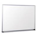 Dry-Erase Board, Melamine, 24 x 18, Satin-Finished Aluminum Frame