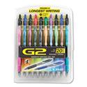 G2 Premium Gel Pen, Retractable, Fine 0.7 mm, Assorted Ink and Barrel Colors, 20/Pack