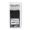 Artist Brush, Size 8, Camel Hair, Round Profile, 12/Pack