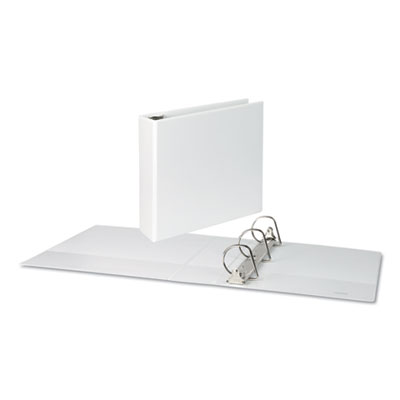 Slant D-Ring View Binder, 3 Rings, 3" Capacity, 11 x 8.5, White