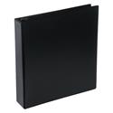 Deluxe Round Ring View Binder, 3 Rings, 2" Capacity, 11 x 8.5, Black