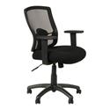 Alera Etros Series Mesh Mid-Back Chair, Supports Up to 275 lb, 18.03" to 21.96" Seat Height, Black