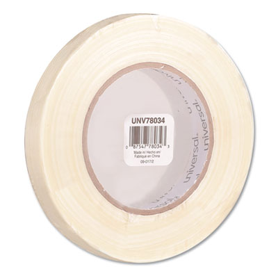 190# Medium Grade Filament Tape, 3" Core, 18 mm x 54.8 m, Clear