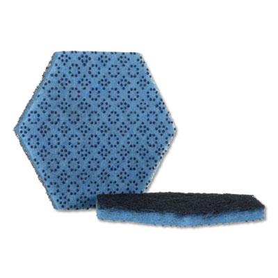 Low Scratch Scour Pad 2000hex, 5.75 X 5, Blue, 15/carton