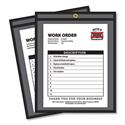 Shop Ticket Holders, Stitched, One Side Clear, 50 Sheets, 8.5 x 11, 25/Box