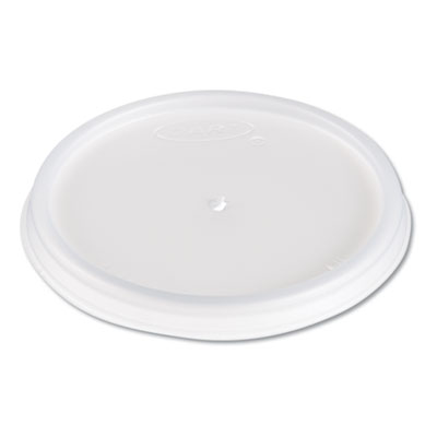 Plastic Lids, Fits 4 oz Cups, Vented, Translucent, 100/Pack, 10 Packs/Carton