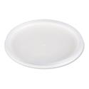 Plastic Lids for Foam Cups, Bowls and Containers, Flat, Vented, Fits 12-60 oz, Translucent, 100/Pack, 5 Packs/Carton