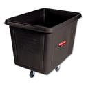 Cube Truck, 149 gal, 600 lb Capacity, Plastic, Black