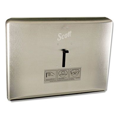 Personal Seat Cover Dispenser, 16.6 x 2.5 x 12.3, Stainless Steel