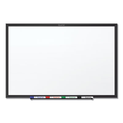 Classic Series Total Erase Dry Erase Boards, 48" x 36", White Surface, Black Aluminum Frame