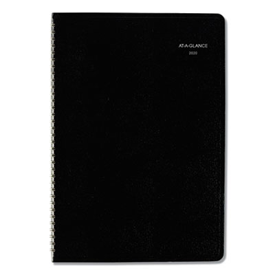 DayMinder Monthly Planner, Ruled Blocks, 12 x 8, Black Cover, 14-Month: Dec 2024 to Jan 2026