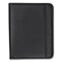 Professional Zippered Pad Holder, Pockets/Slots, Writing Pad, Black